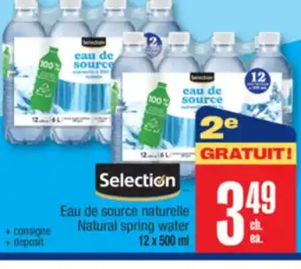Jean Coutu Selection Natural spring water offer
