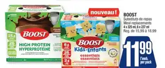 Jean Coutu BOOST Meal replacements offer