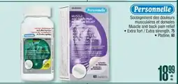Jean Coutu PERSONNELLE Muscle and back pain relief offer