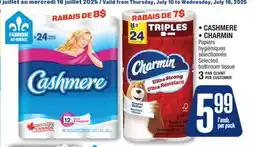 Jean Coutu CASHMERE, CHARMIN Selected bathroom tissue offer