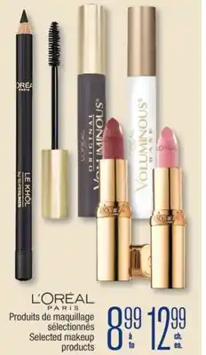 Jean Coutu LOREAL Selected makeup products offer