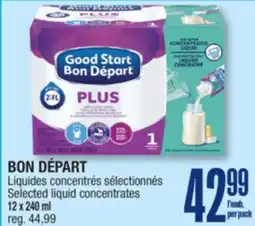 Jean Coutu BON DÉPART Selected liquid concentrates offer