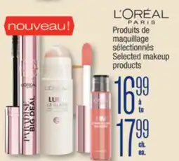 Jean Coutu LOREAL PARIS Selected makeup products offer