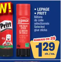 Jean Coutu LEPAGE | PRITT Selected glue sticks offer