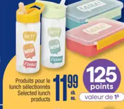 Jean Coutu Selected lunch products offer