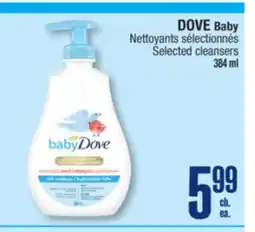 Jean Coutu DOVE Baby Selected cleansers offer
