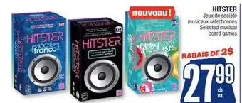 Jean Coutu HITSTER Selected musical board games offer
