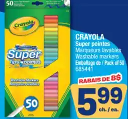 Jean Coutu CRAYOLA Super pointes Washable markers offer