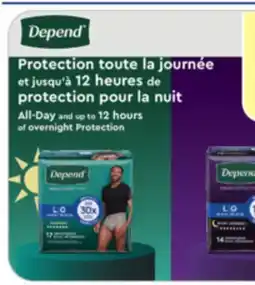 Jean Coutu DEPEND Incontinence products offer