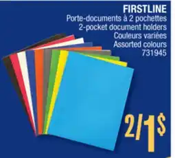 Jean Coutu FIRSTLINE 2-pocket document holders offer