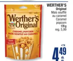 Jean Coutu WERTHER'S Original Caramel popcorn offer