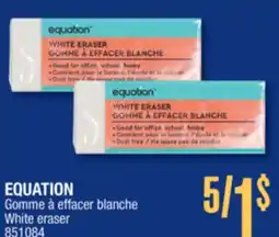 Jean Coutu EQUATION White eraser offer