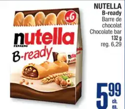 Jean Coutu NUTELLA B-ready Chocolate bar offer