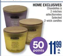 Jean Coutu HOME EXCLUSIVES Selected 2-wick candles offer