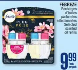 Jean Coutu FEBREZE Selected scented oil refills offer