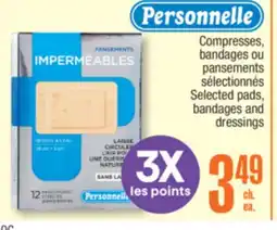 Jean Coutu Personnelle Selected pads, bandages and dressings offer
