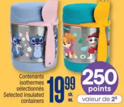 Jean Coutu Selected insulated containers offer
