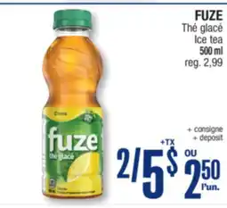 Jean Coutu FUZE Ice tea offer