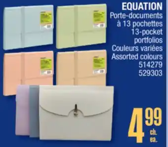 Jean Coutu EQUATION Porte-documents 13-pocket portfolios offer