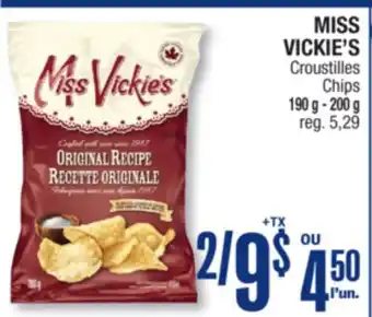 Jean Coutu MISS VICKIE'S Chips offer