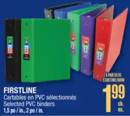Jean Coutu FIRSTLINE Selected PVC binders offer