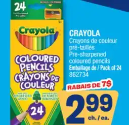 Jean Coutu CRAYOLA Pre-sharpened coloured pencils offer