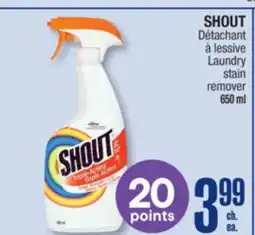 Jean Coutu SHOUT Laundry stain remover offer