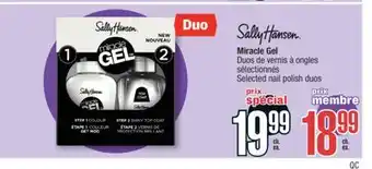 Jean Coutu SALLY HANSEN Miracle Gel, Selected nail polish duos offer
