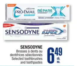 Jean Coutu SENSODYNE Selected toothbrushes and toothpastes offer