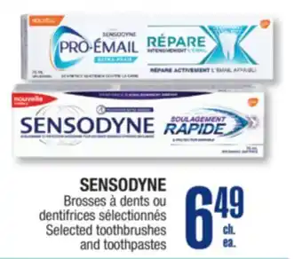 Jean Coutu SENSODYNE Selected toothbrushes and toothpastes offer