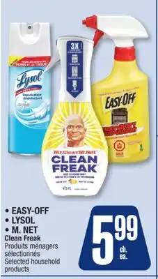 Jean Coutu EASY-OFF, LYSOL M. NET Clean Freak Selected household products offer