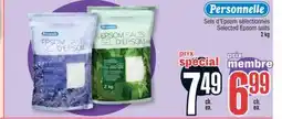 Jean Coutu PERSONNELLE Selected Epsom salts offer