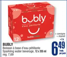 Jean Coutu BUBLY Sparkling water beverage offer