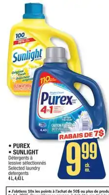 Jean Coutu PUREX, SUNLIGHT Selected laundry detergents offer