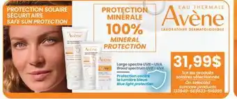 Jean Coutu AVÈNE selected suncare products offer