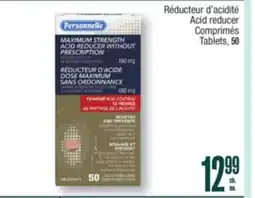 Jean Coutu PERSONNELLE Acid reducer Tablets offer