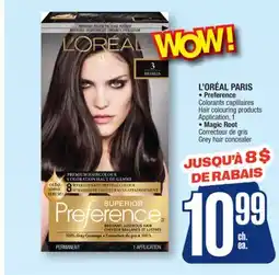 Jean Coutu L'ORÉAL PARIS Preference Hair colouring products, Magic Root Grey hair concealer offer