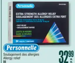 Jean Coutu PERSONELLE Allergy relief offer