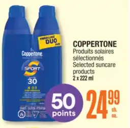 Jean Coutu COPPERTONE Selected suncare products offer