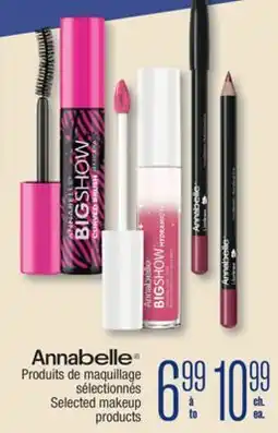 Jean Coutu ANNABELLE Selected makeup products offer
