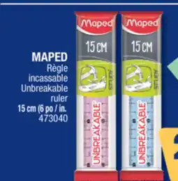 Jean Coutu MAPED Unbreakable ruler offer