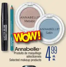 Jean Coutu ANNABELLE Selected makeup products offer