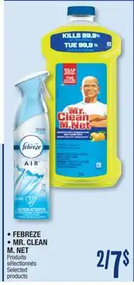 Jean Coutu FEBREZE, MR. CLEAN M. NET Selected products offer