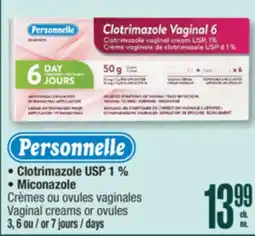Jean Coutu Personnelle Vaginal creams or ovules offer