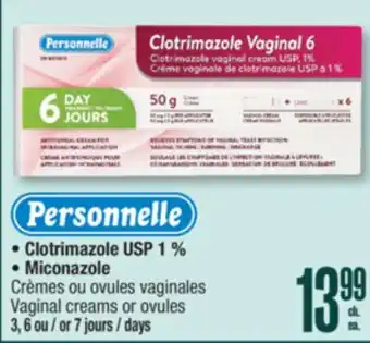 Jean Coutu Personnelle Vaginal creams or ovules offer