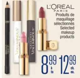 Jean Coutu L'ORÉAL PARIS Selected makeup products offer