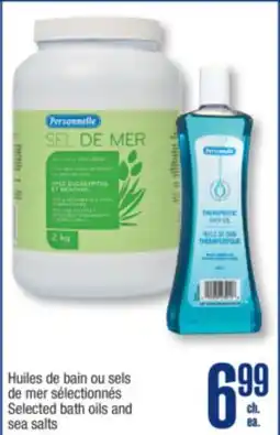 Jean Coutu PERSONNELLE Selected bath oils and sea salts offer