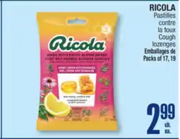 Jean Coutu RICOLA lozenges offer