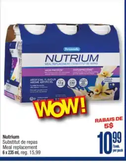 Jean Coutu PERSONNELLE Nutrium Meal replacement offer