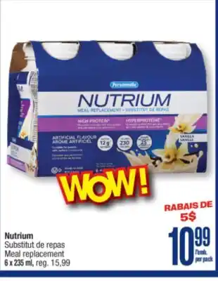 Jean Coutu PERSONNELLE Nutrium Meal replacement offer
